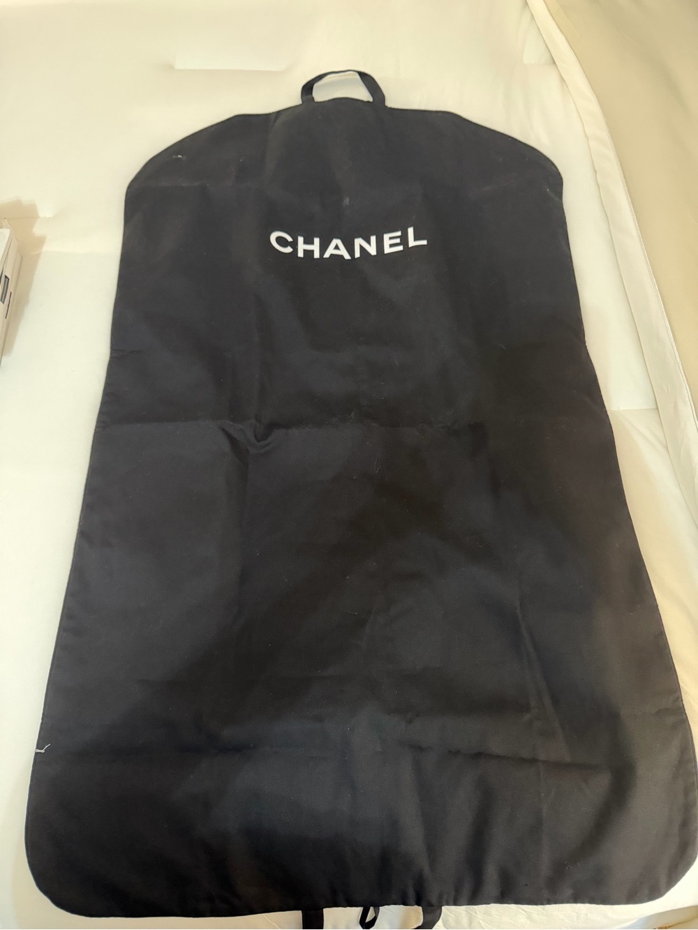 CHANEL Black Logo Garment Cover